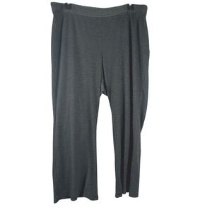 Lane Bryant Womens Pants 22/24 Petite Grey Herringbone Stretch Bootcut